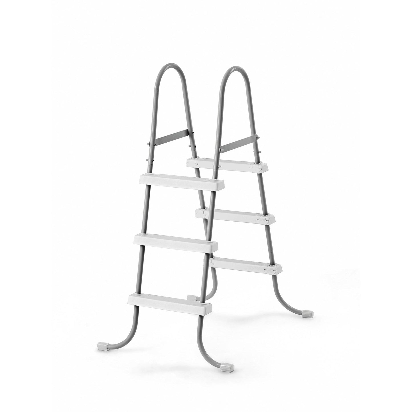 Intex Above Ground Steel Frame Pool Ladder 42-Inch + Protective Pool Ladder Mat