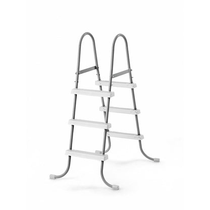 Intex Above Ground Steel Frame Pool Ladder 42-Inch + Protective Pool Ladder Mat
