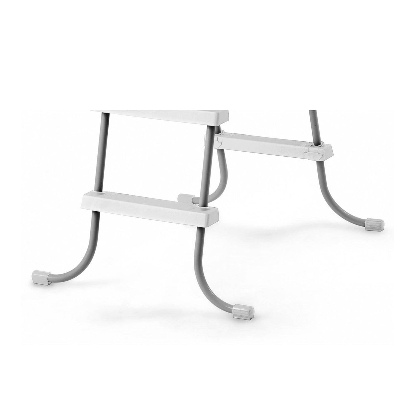 Intex Above Ground Steel Frame Pool Ladder 42-Inch + Protective Pool Ladder Mat