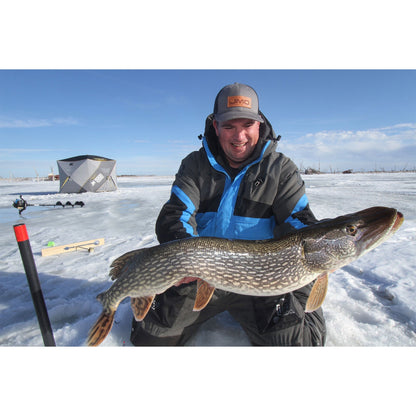 CLAM 14471 Portable 9 Ft Jason Mitchell X5000 Ice Fish Thermal Hub Shelter Tent