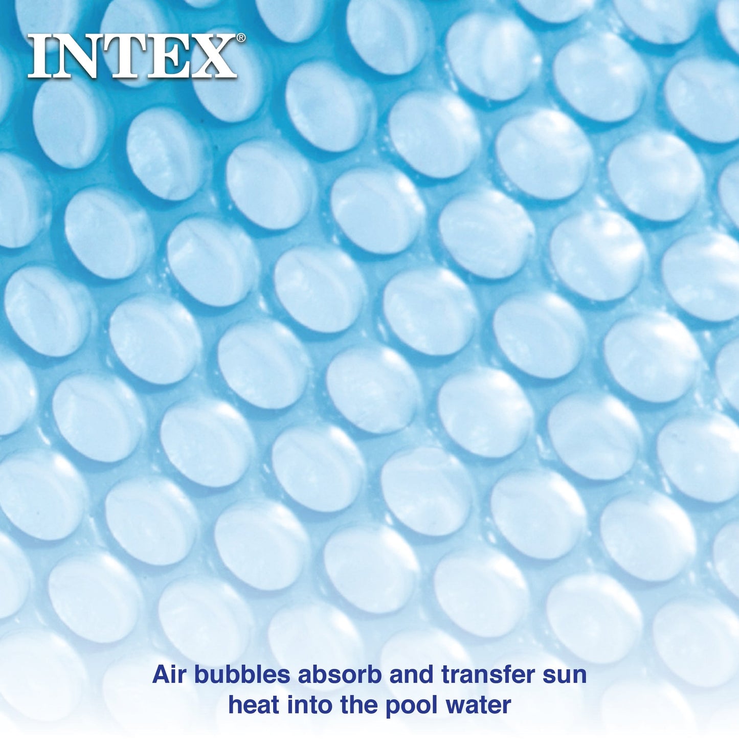 Intex 28014E 16 Foot Solar Cover for Above Ground Outdoor Swimming Pools, Blue