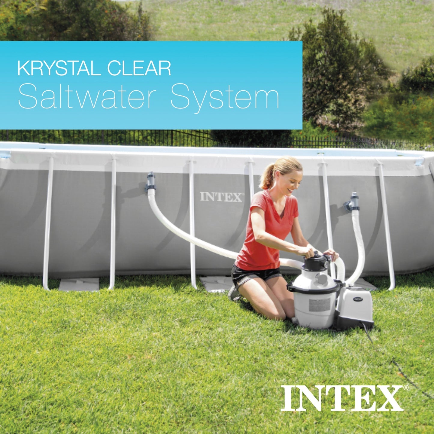 Intex Krystal Clear 2650GPH Sand Filter Pump & OptiFlow Premium Pool Filter Sand