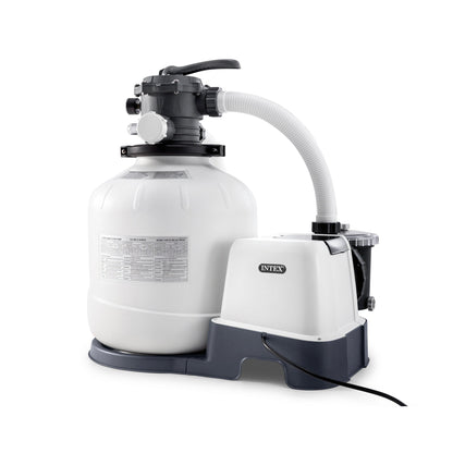 Intex 2,650 GPH 16" Krystal Clear Saltwater System and Sand Filter Pump