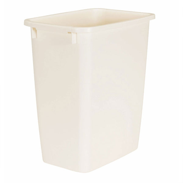Rubbermaid 21 Quart Kitchen, Bathroom, and Office Wastebasket Trash Can, Bisque