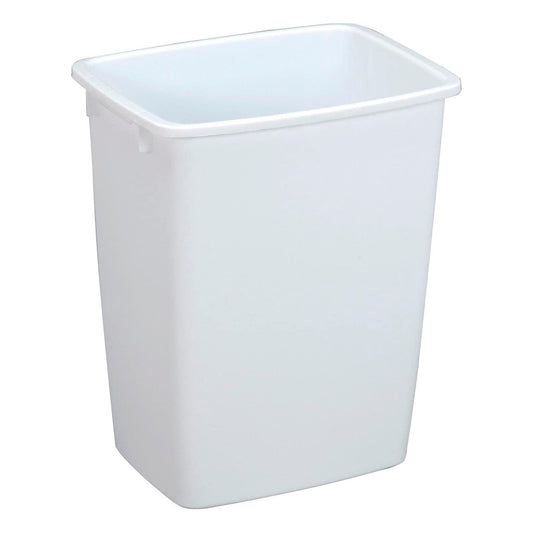Rubbermaid Open Top Wastebasket, Large Plastic Trash Bin Container, 36 Qt, White