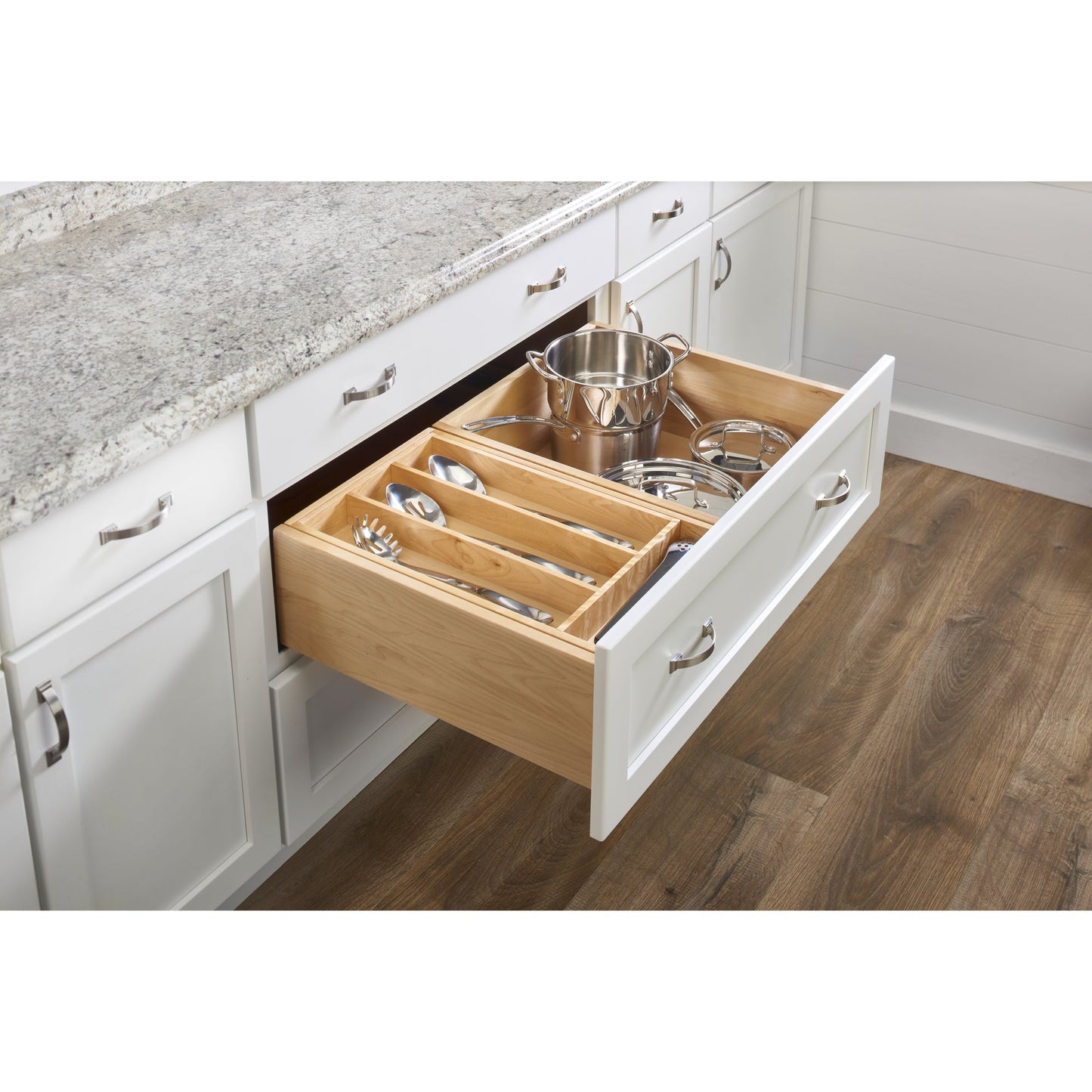 Rev-A-Shelf Trim-to-Fit Shallow Drawer Organizer, 23.98 x 21.97 In, 4WUT-3SH