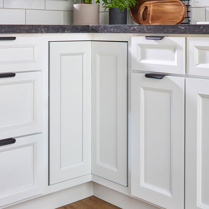 Rev-A-Shelf 28'' Lazy Susan Pie-Cut Polymer Two-Shelf, White, LD-2942-28-11-1