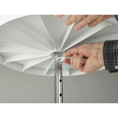 Rev-A-Shelf 28'' Lazy Susan Pie-Cut Polymer Two-Shelf, White, LD-2942-28-11-1