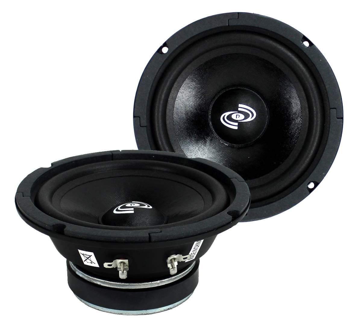 2) Pyle PDMR6 6.5" 600W Car Mid Bass MidRange Woofer Audio Speakers 8 Ohm Black - Find Fresh Goods
