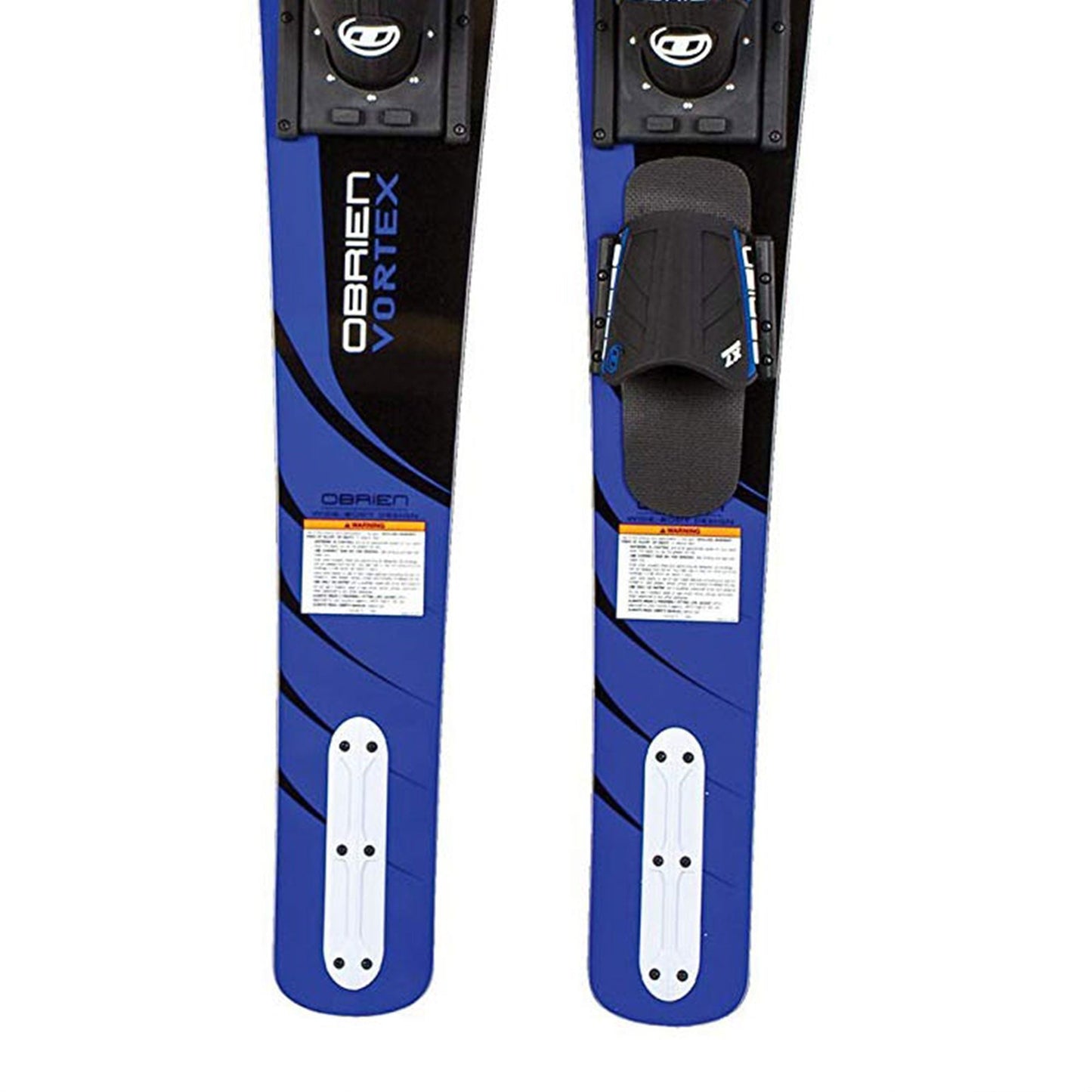 O'Brien Adult Vortex Combos 65.5-Inch Nylon Adjustable Wide Waterskis, Blue