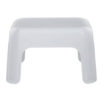 Rubbermaid Durable Plastic Step Stool w/ 300-LB Weight Capacity, White (2-Pack)