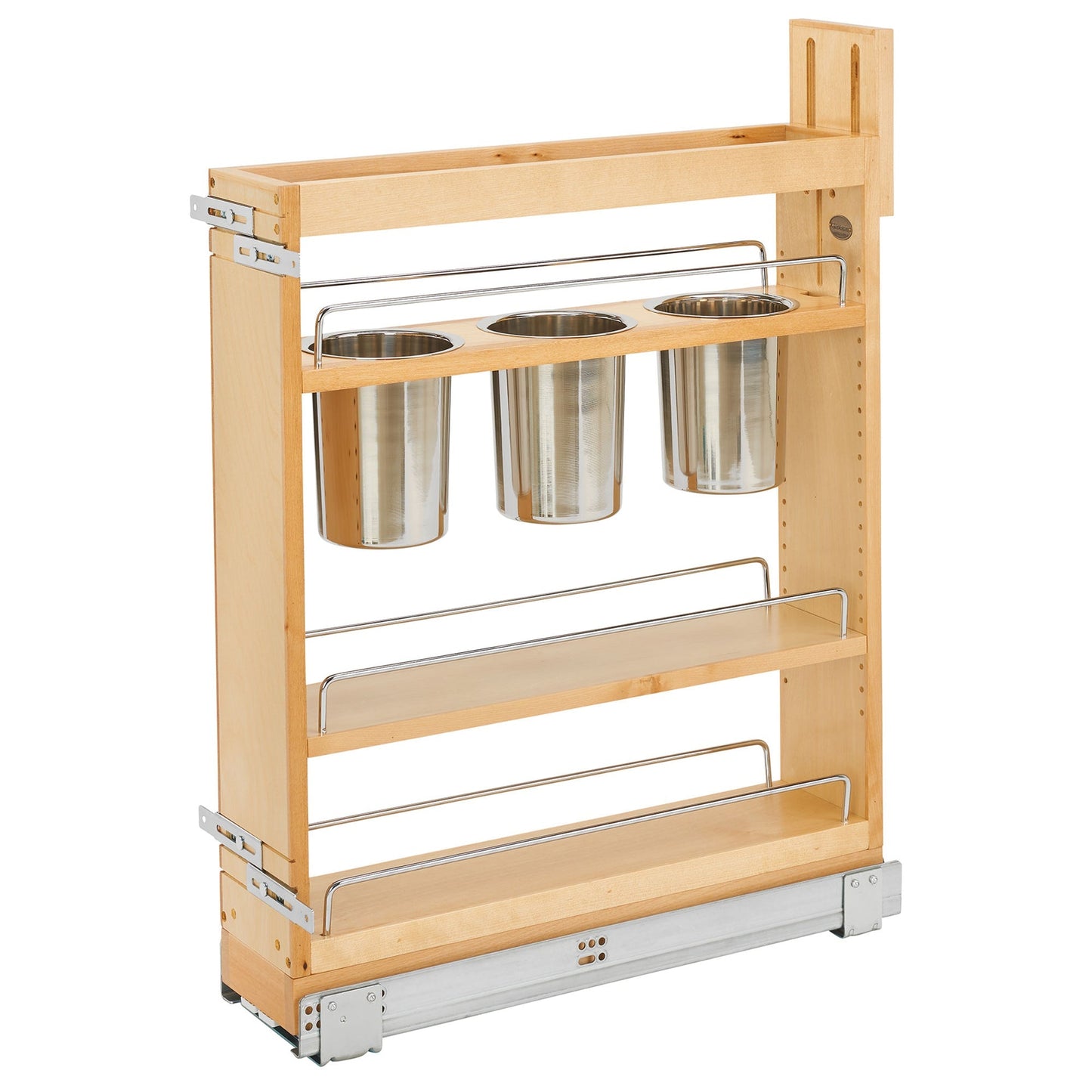 Rev-A-Shelf 5" Pullout Kitchen Organizer with Soft-close, 448UT-BCSC5C