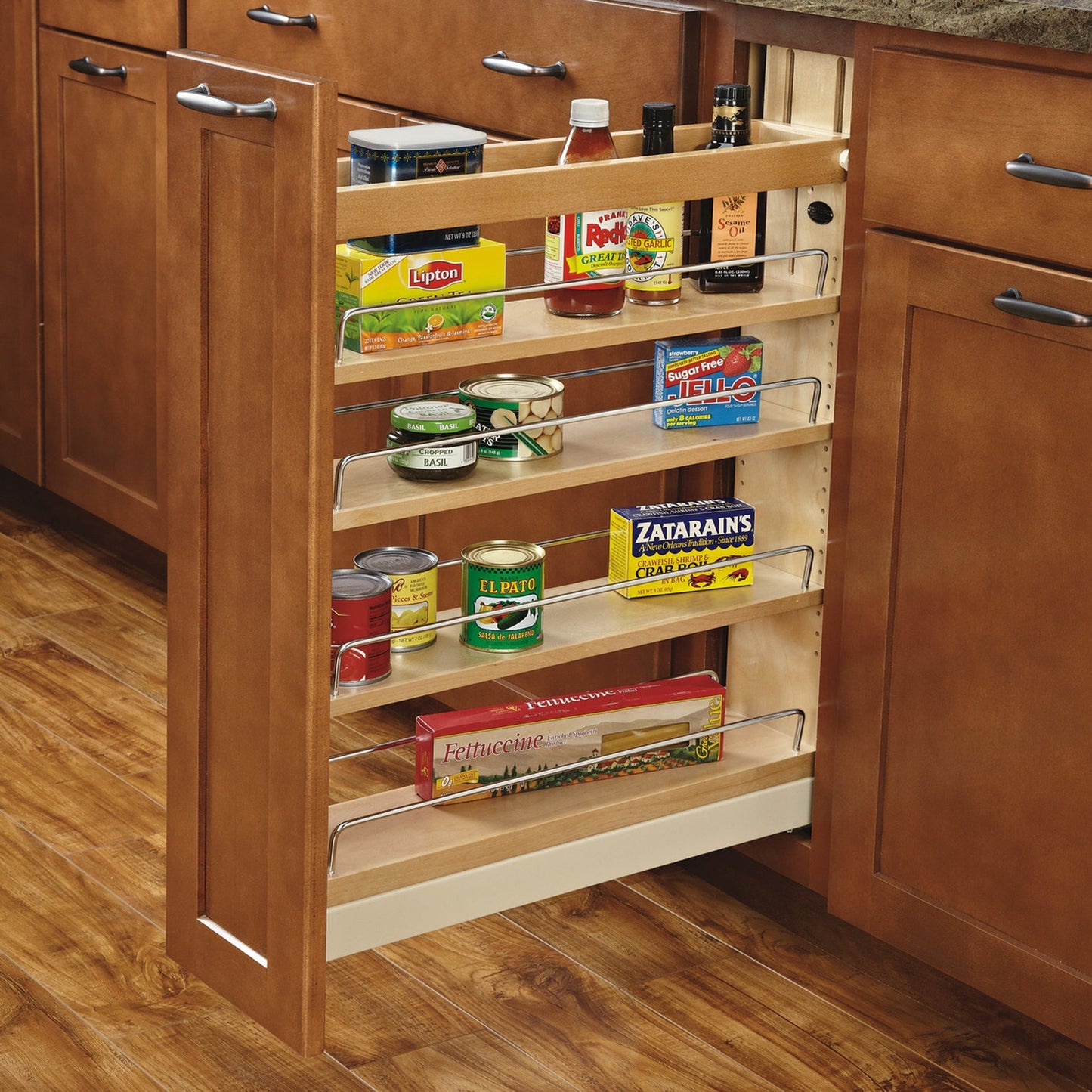 Rev-A-Shelf 5'' Pullout Kitchen Cabinet Organizer Soft-close, 448-BCBBSC-5C