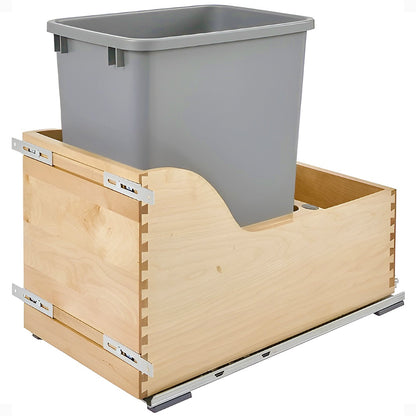 Rev-A-Shelf Single Pullout Trash Can 35 qt. w/ Soft-close Slides, 4WCSC-1535DM-1