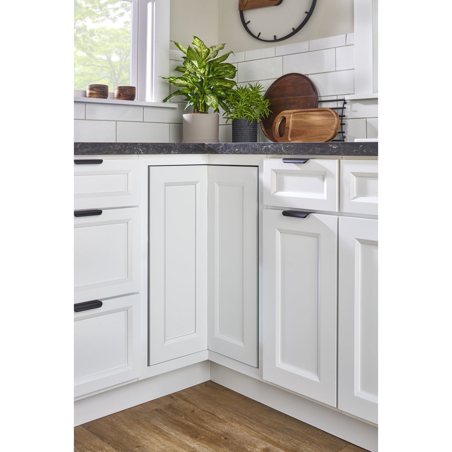 Rev-A-Shelf 28" Lazy Susan Pie-Cut Banded Wood, 2-Shelf, LD-4BW-942-28-1