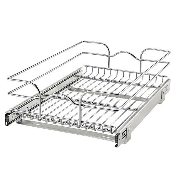 Rev-A-Shelf Pullout Single Basket Cabinet Organizer, 15 x 22, 5WB1-1522CR-1