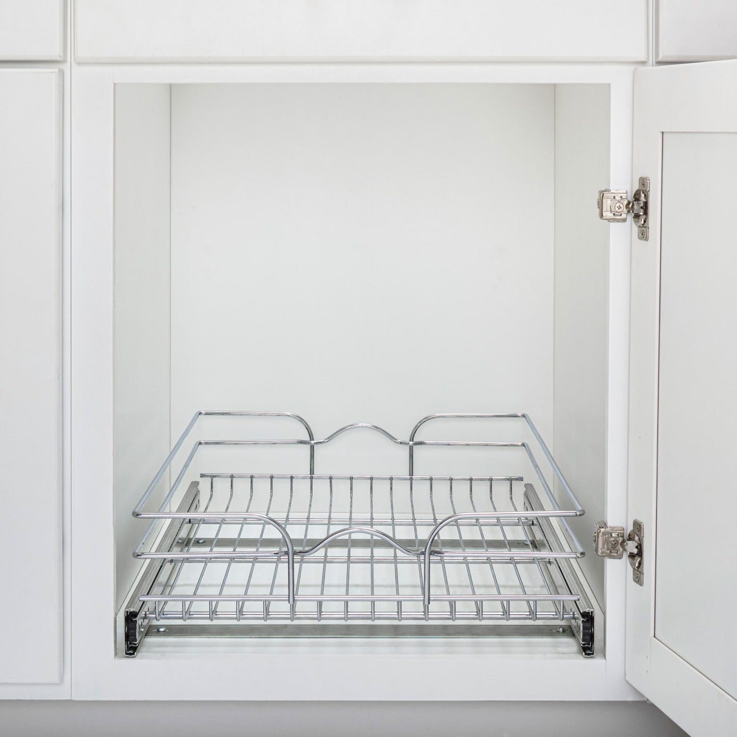 Rev-A-Shelf Pullout Basket Organizer for Kitchen or Vanity Cabinets, 18 x 20 In, 5WB1-1820CR-1