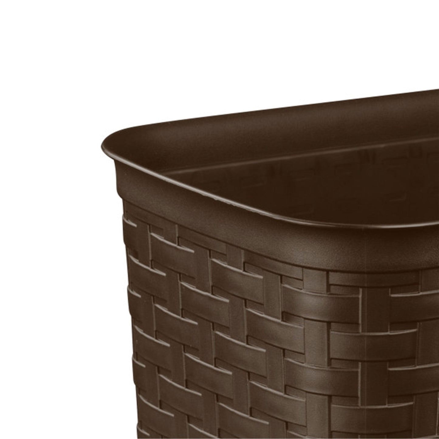 Sterilite Weave 3.4 Gallon Plastic Home & Office Wastebasket Trash Can (18 Pack)