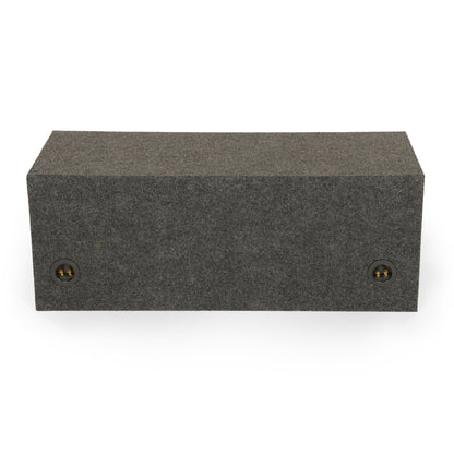 QPower QBASS Dual 10 Inch Car Audio Subwoofer Enclosure Box, Charcoal (2 Pack) - Find Fresh Goods