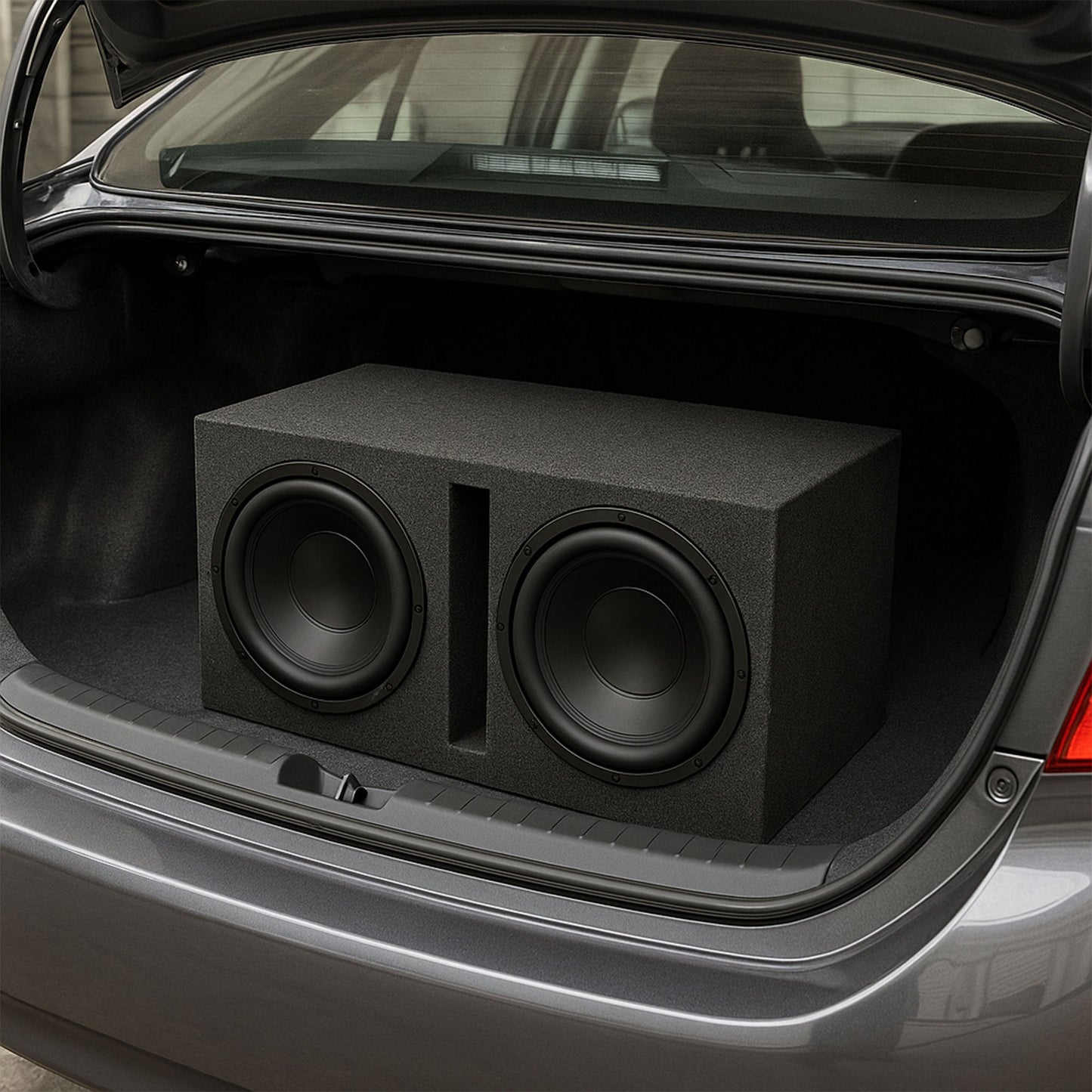 Q Power QBASS Dual 10 Inch Heavy Duty Car Audio Subwoofer Enclosure Box - Find Fresh Goods