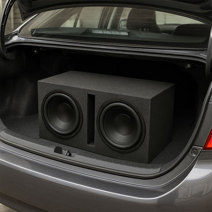 Q Power QBASS Dual 10 Inch Heavy Duty Car Audio Subwoofer Enclosure Box - Find Fresh Goods