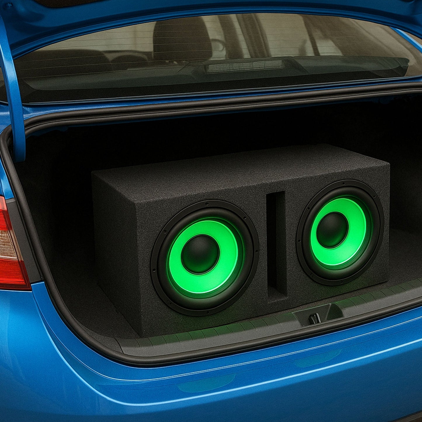 Q Power QBASS Dual 10 Inch Heavy Duty Car Audio Subwoofer Enclosure Box - Find Fresh Goods