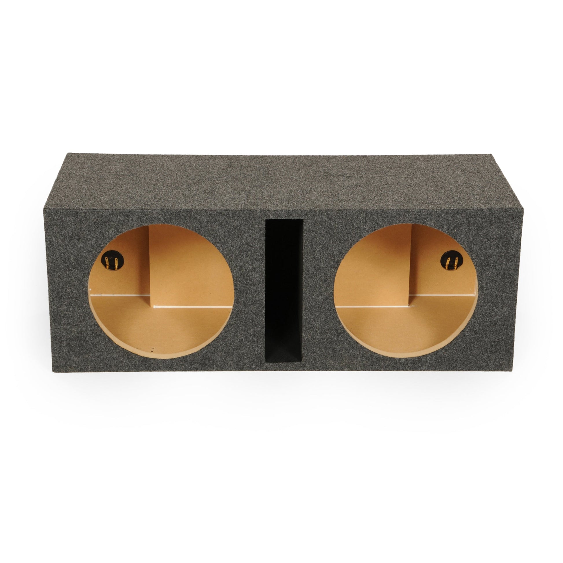 QPower QBASS Dual 10 Inch Car Audio Subwoofer Enclosure Box, Charcoal (2 Pack) - Find Fresh Goods