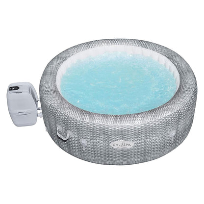 Bestway SaluSpa Honolulu AirJet Inflatable Hot Tub with 140 Soothing Jets, Gray