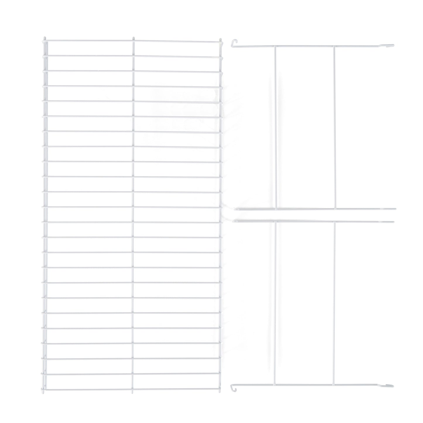 Rubbermaid 24 In Universal Closet Steel Wire Added Storage Hanging Shelf, White