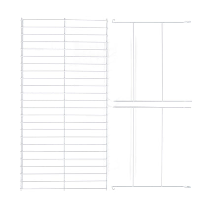 Rubbermaid 24 In Universal Closet Steel Wire Added Storage Hanging Shelf, White