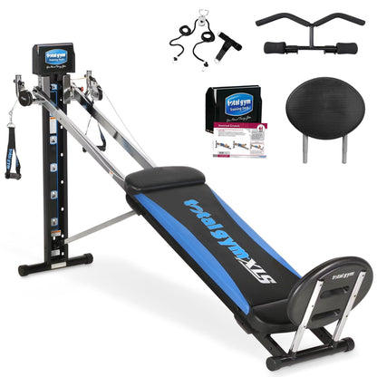 Total Gym XLS Men/Women Universal Fold Home Gym Workout Machine Plus Accessories