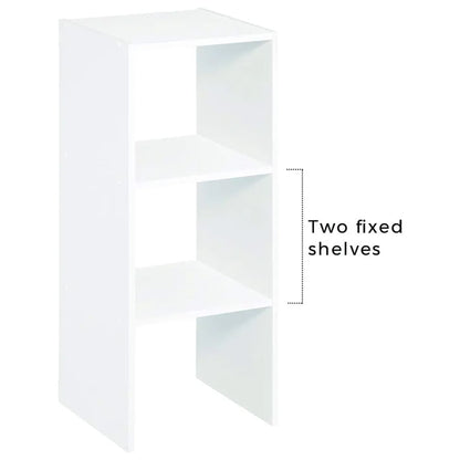 Closetmaid Decorative Home Stackable 2-Cube Cubeicals Organizer Storage, White