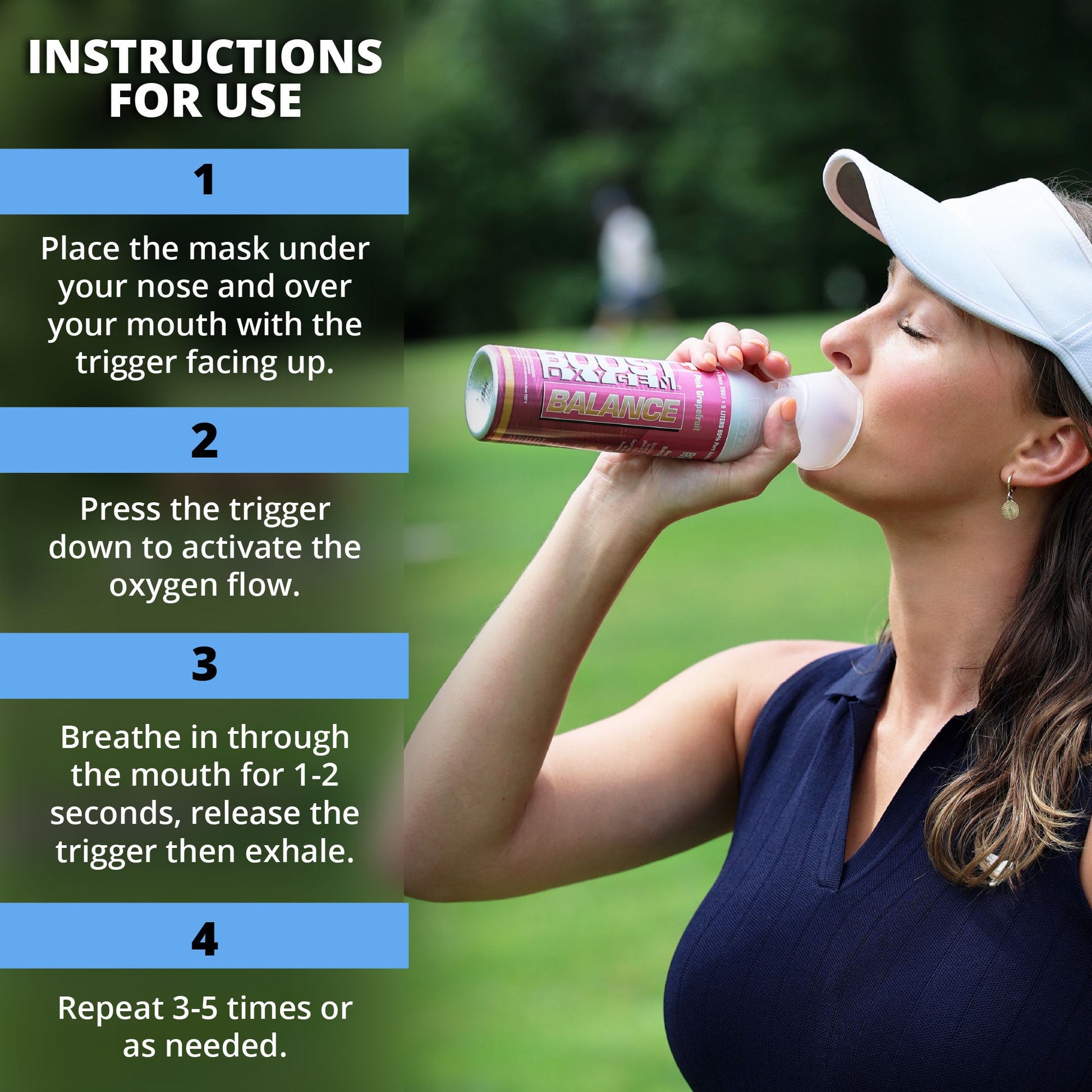 Boost Oxygen 5 Liter Canned Oxygen Bottle with Mouthpiece, Natural (8 Pack) - Find Fresh Goods