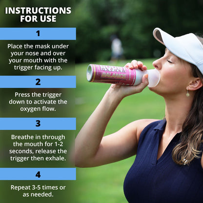 Boost Oxygen 5 Liter Canned Oxygen Bottle with Mouthpiece, Natural (8 Pack) - Find Fresh Goods