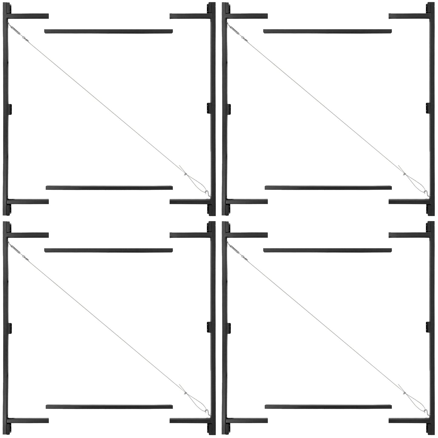 Adjust-A-Gate Steel Frame Gate Kit, 36"-60" Wide Opening Up To 7' High (4 Pack)