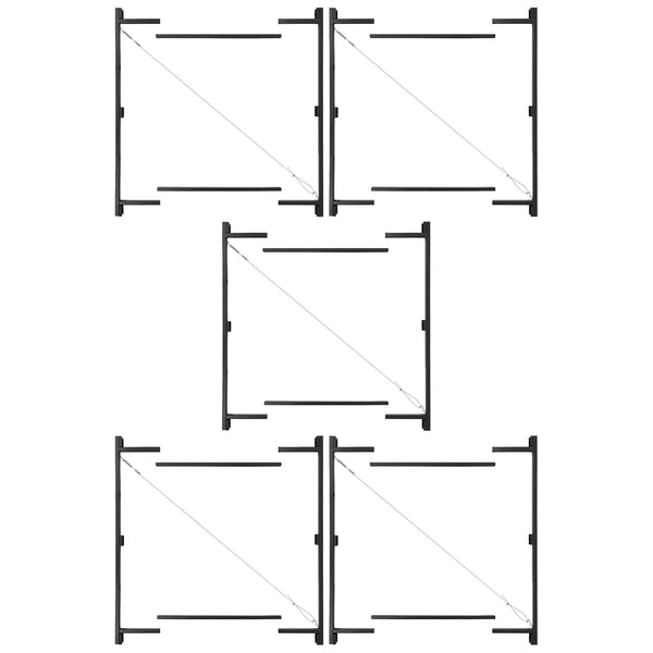 Adjust-A-Gate Steel Frame Gate Kit, 36"-60" Wide Opening Up To 7' High (5 Pack)