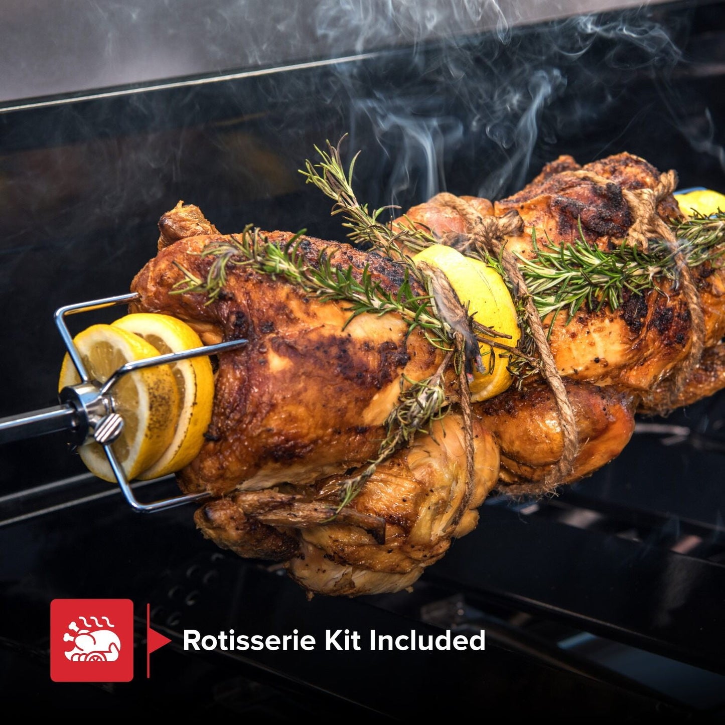 Nexgrill Deluxe 6-Burner Propane Gas Grill with Ceramic Searing Side Burner, Rotisserie Kit, 60,000 BTUs Output, and Stainless Steel Control Panel, BBQ Grill Perfect for Outdoor Gatherings 720-0896B