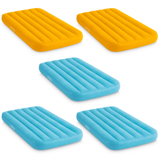 Intex Cozy Kidz Bright & Fun-Colored Inflatable Air Bed w/ Carry Bag (5 Pack)