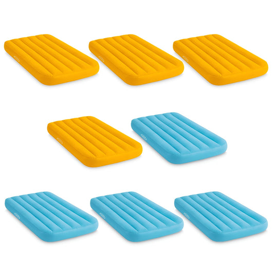 Intex Cozy Kidz Bright & Fun-Colored Inflatable Air Bed w/ Carry Bag (8 Pack)