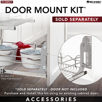 Rev-A-Shelf Kitchen Cabinet Pullout Shelf Organizer, 12 x 22 In, 5WB2-1222CR-1