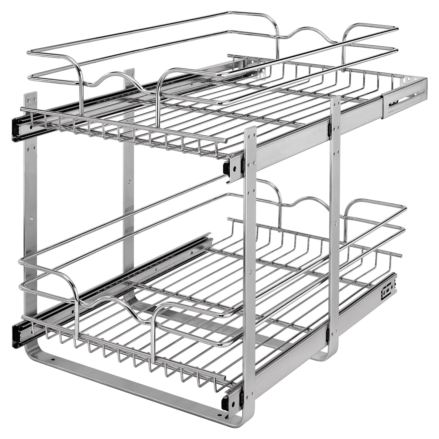 Rev-A-Shelf Kitchen Cabinet Pullout Shelf Organizer, 15 x 22 In, 5WB2-1522CR-1