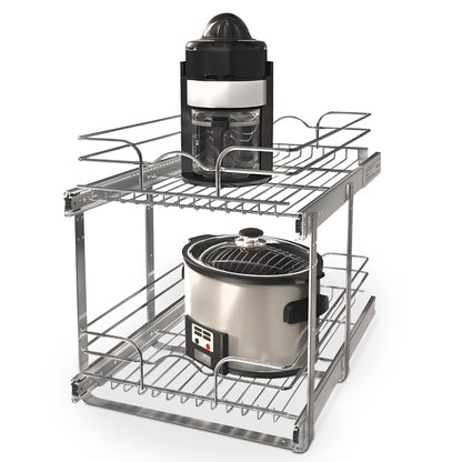 Rev-A-Shelf Kitchen Cabinet Pullout Shelf Organizer, 15 x 22 In, 5WB2-1522CR-1