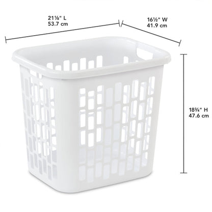 Sterilite Ultra Easy Carry Plastic Dirty Clothes Laundry Basket Hamper (4 Pack)