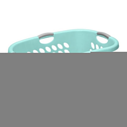 Sterilite 6 Pack Laundry Basket, Plastic Clothes Hamper, Ultra HipHold, Aqua
