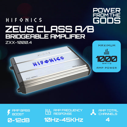 Hifonics Zeus 3200W Max Class D Monoblock Car Audio Amp & Bass Knob, ZXX-3200.1D - Find Fresh Goods