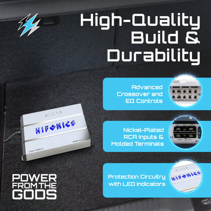 Hifonics Zeus 1800W Max Class D Monoblock Car Audio Amp & Bass Knob, ZXX-1800.1D - Find Fresh Goods