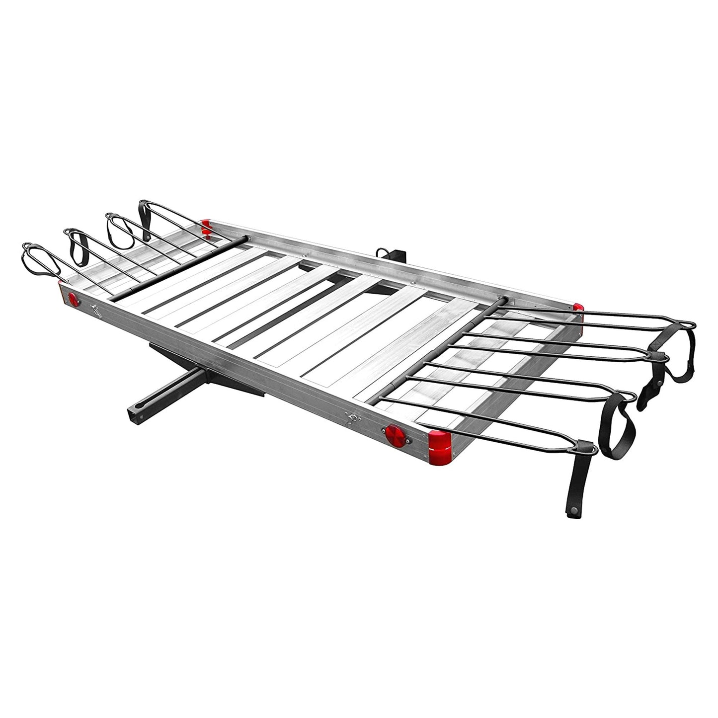 Tow Tuff TTF-2762ACBR Heavy Duty 2-in-1 Aluminum Cargo Carrier with Bike Rack - Find Fresh Goods