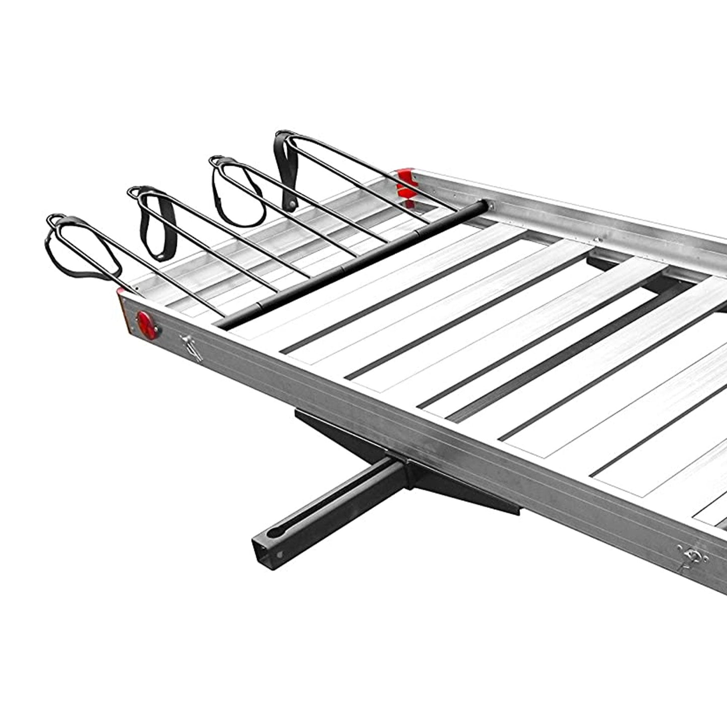 Tow Tuff TTF-2762ACBR Heavy Duty 2-in-1 Aluminum Cargo Carrier with Bike Rack - Find Fresh Goods