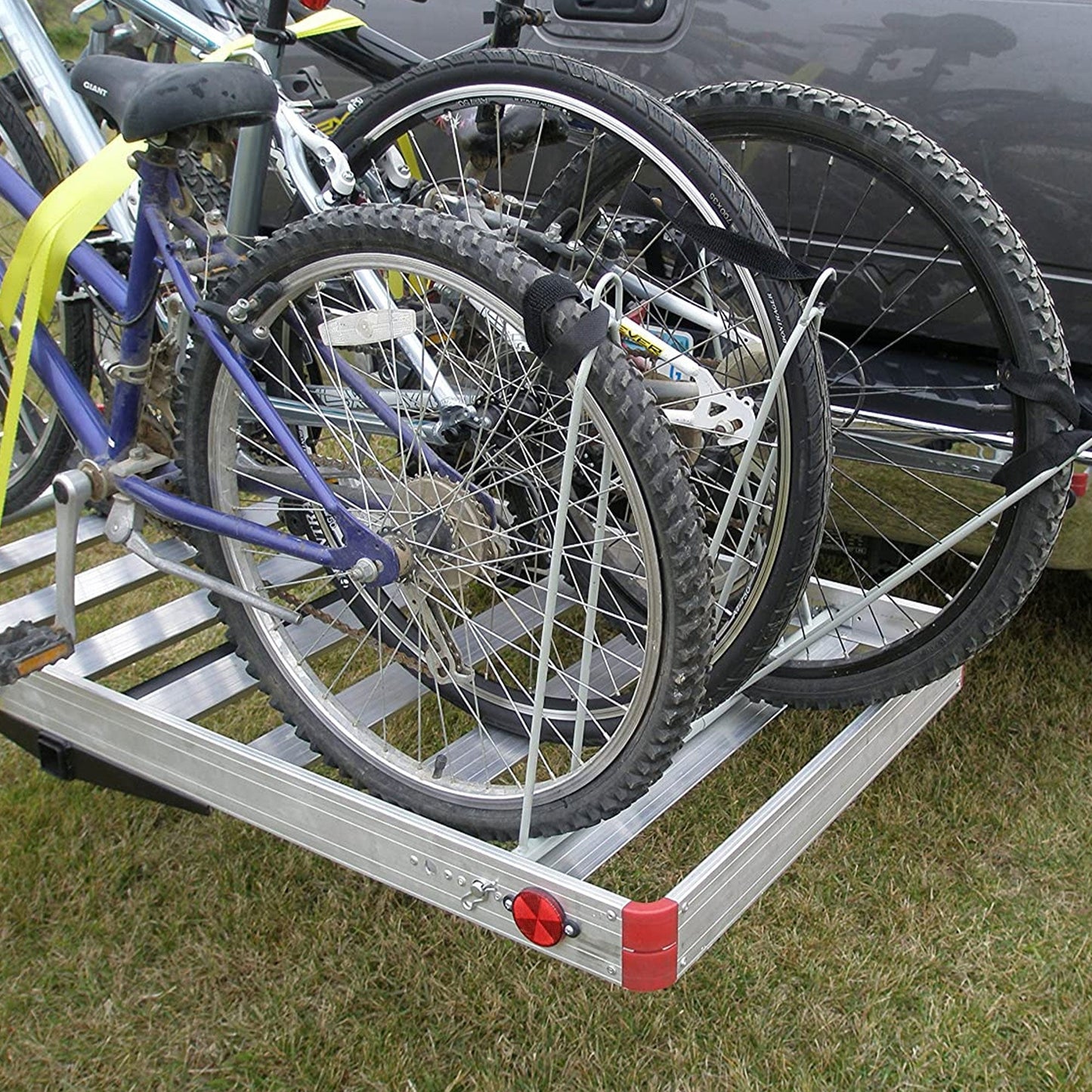 Tow Tuff TTF-2762ACBR Heavy Duty 2-in-1 Aluminum Cargo Carrier with Bike Rack - Find Fresh Goods