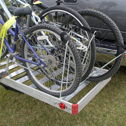 Tow Tuff TTF-2762ACBR Heavy Duty 2-in-1 Aluminum Cargo Carrier with Bike Rack - Find Fresh Goods